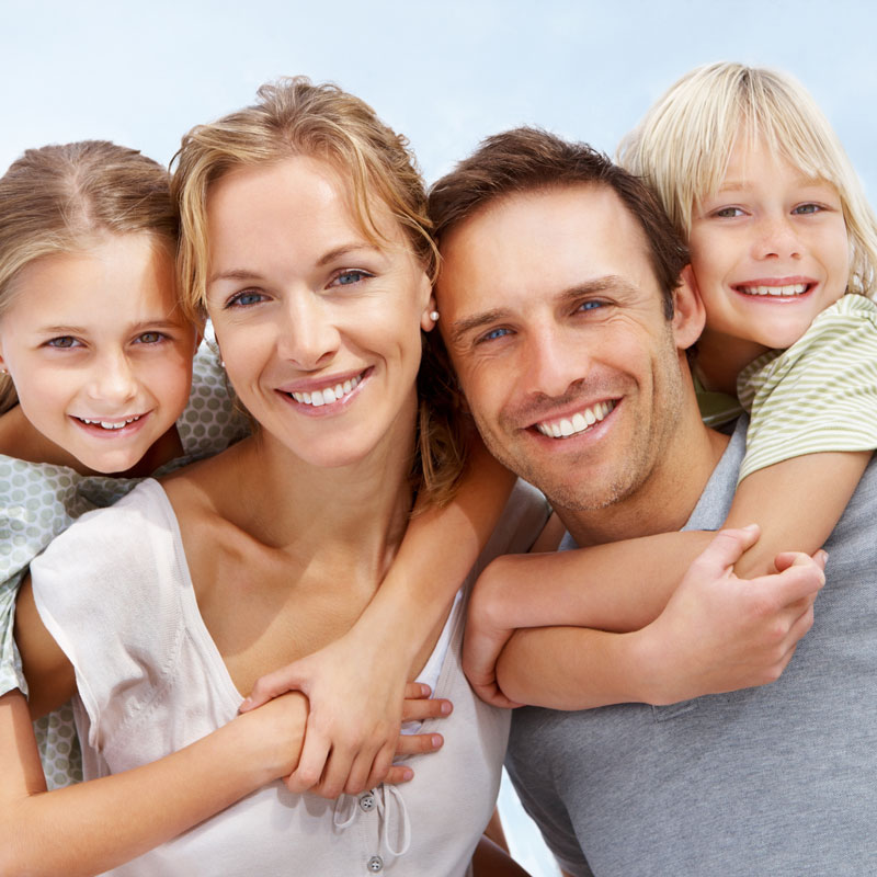 family smiling