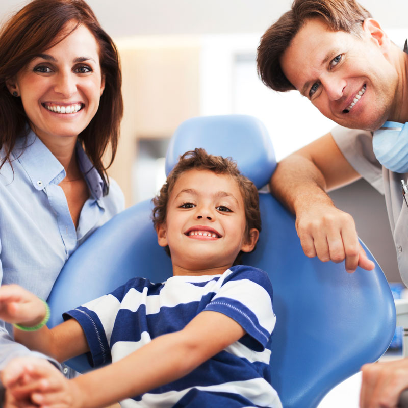 family smiling