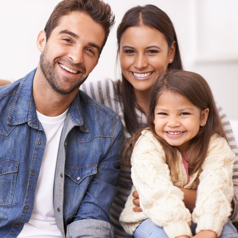 family smiling