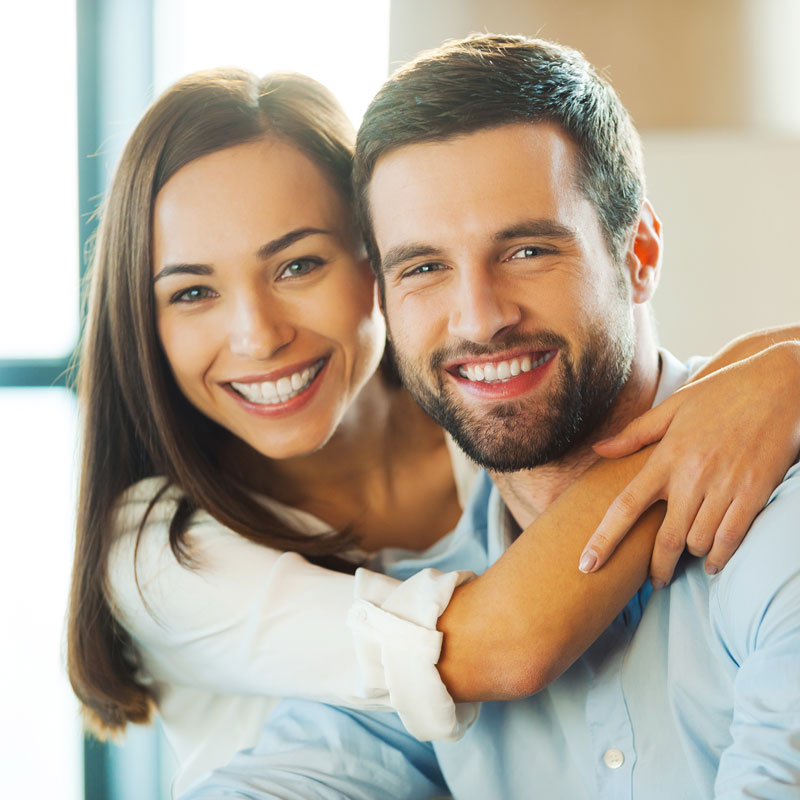 couple smiling